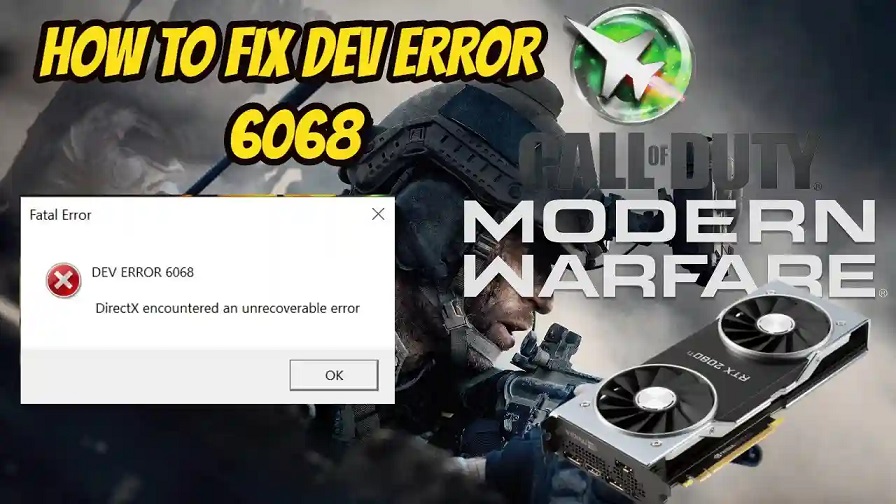 Dev error 6068