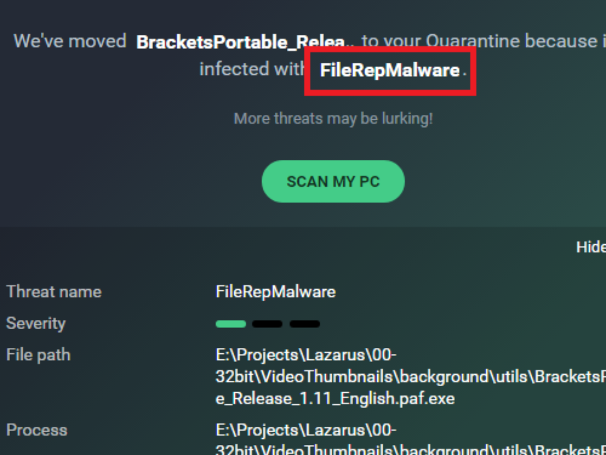 what is FileRepMalware 