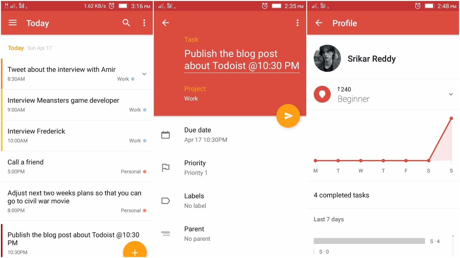 Todoist task management software