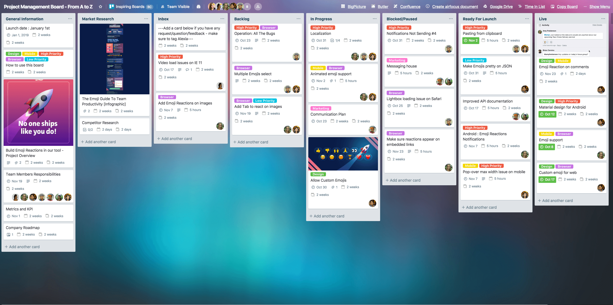 Trello task management software