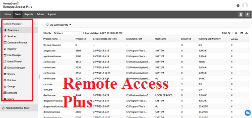 ManageEngine Remote Access Plus