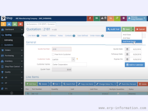 quoting software for manufacturing