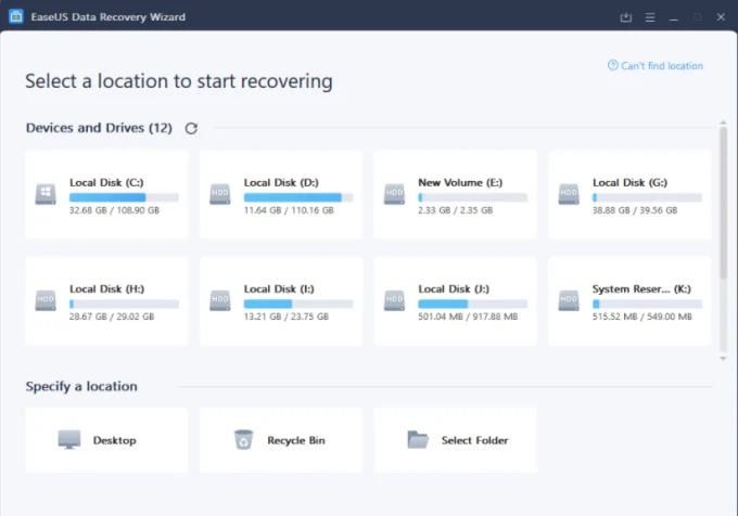 EaseUS Data Recovery Wizard