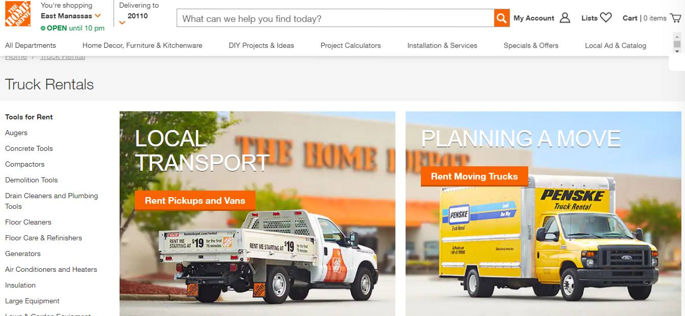 Home Depot Truck Rental: What Is It?
