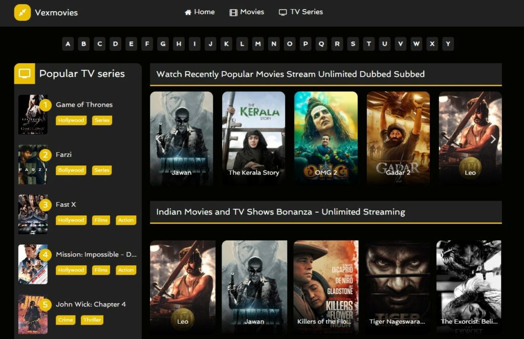 20 VexMovies Alternatives Where You Can Watch Free Movies Online